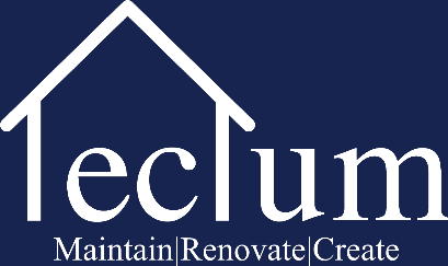 Tectum logo blue background